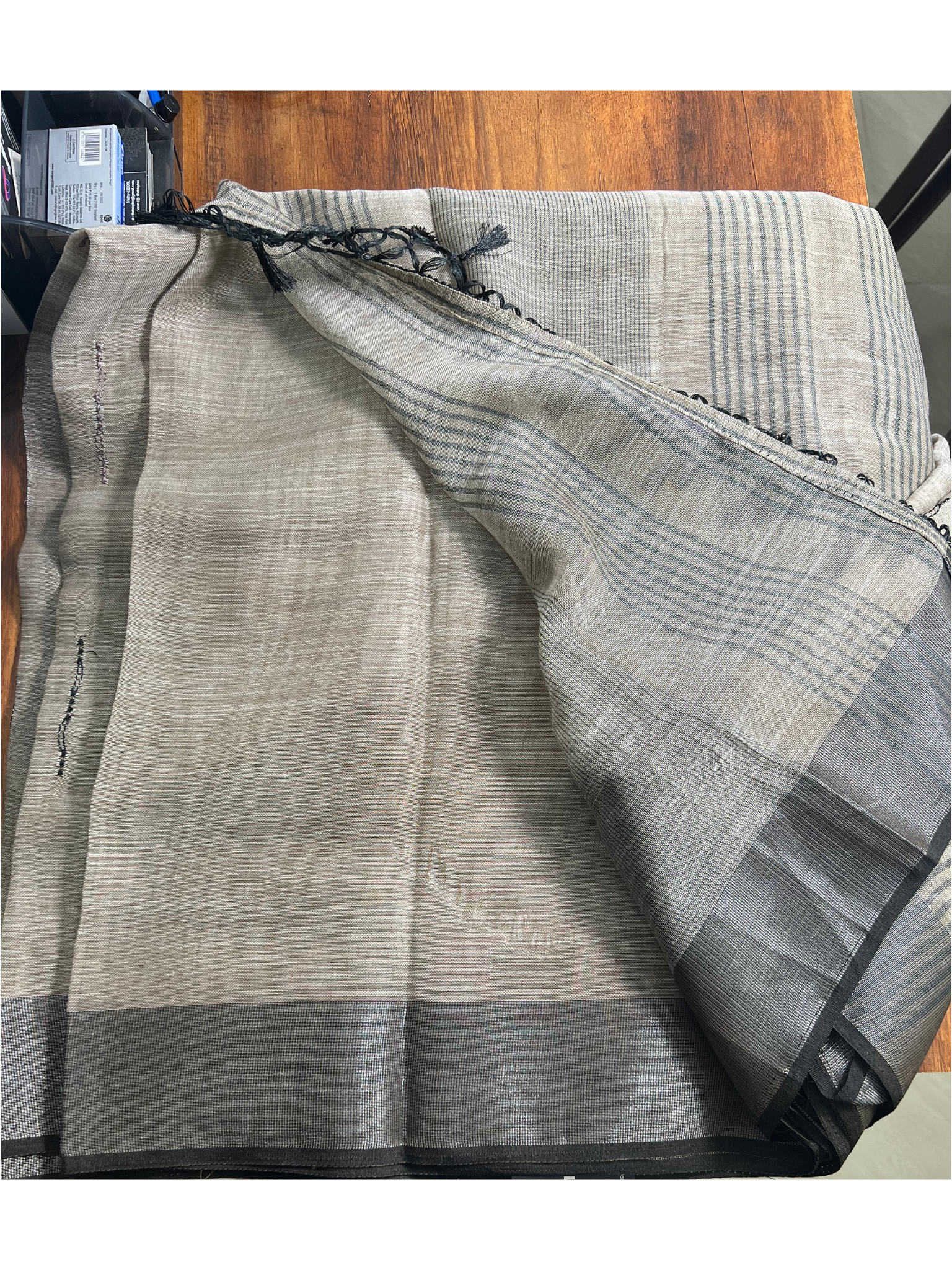 2023 Linen Mixed Saree_Blouse
