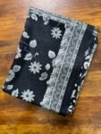 Black current saree