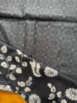 Black current saree