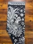 Black current saree