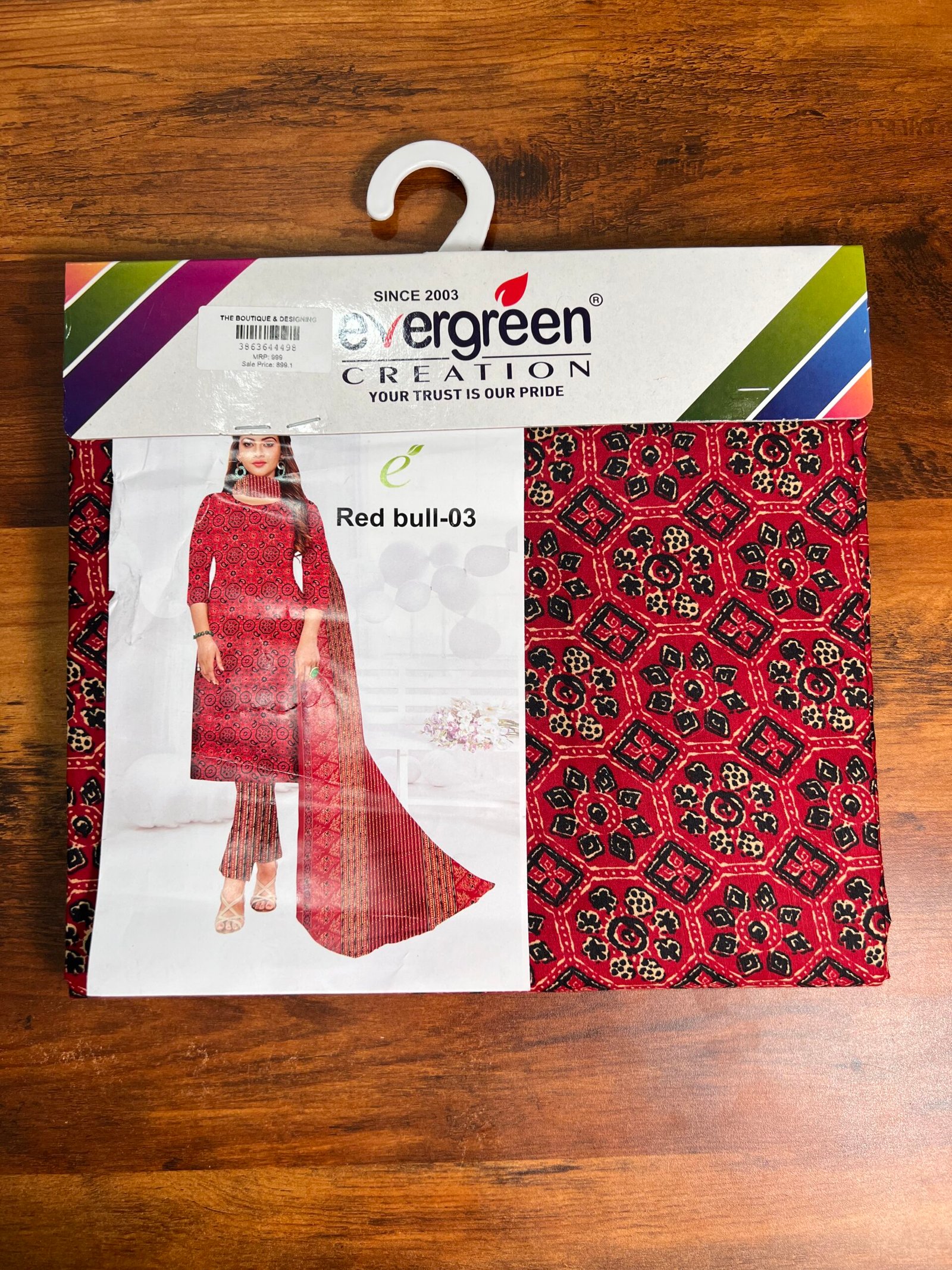 Cotton Chudidhar Material (Ajrak Print) (6)