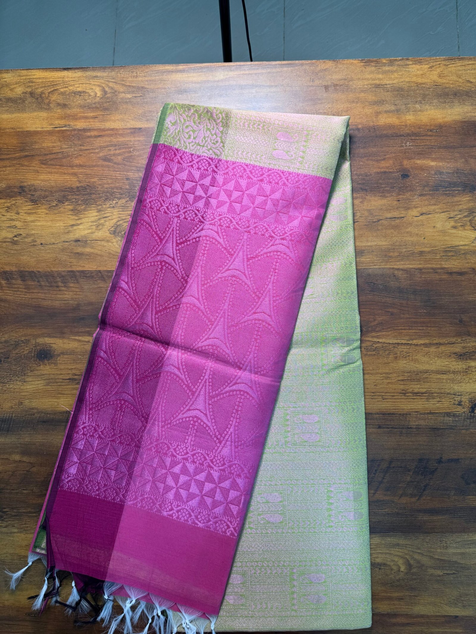 Kora Cotton Full Jari Saree