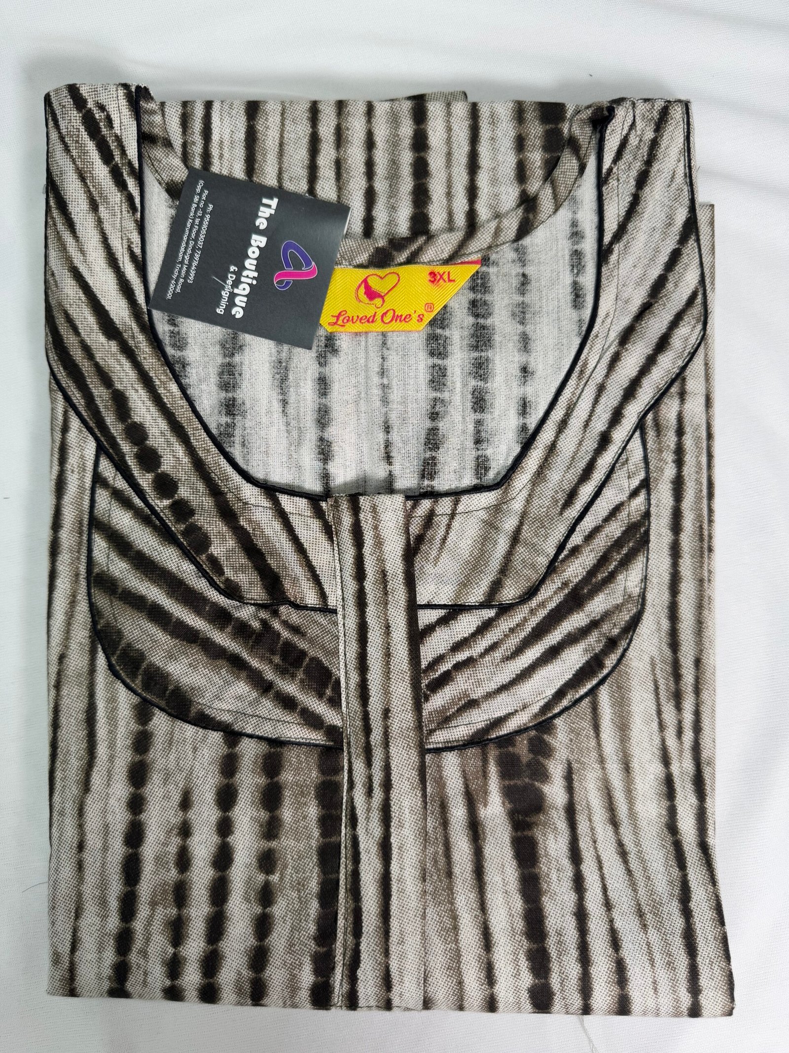 Nighty, Material Cotton, Size 3XL, Colour Light Green
