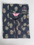 Nighty, Material Cotton, Size XXL, Colour Navy Blue