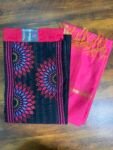 SILK COTTON (CHUDIDHAR SET) #9901 – DARK BLUE GRAY X VALANTINE RED – [Blue]