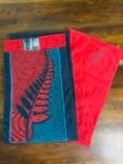 SILK COTTON (CHUDIDHAR SET) #9901 – DARK BLUE GRAY X VALANTINE RED – [Blue]