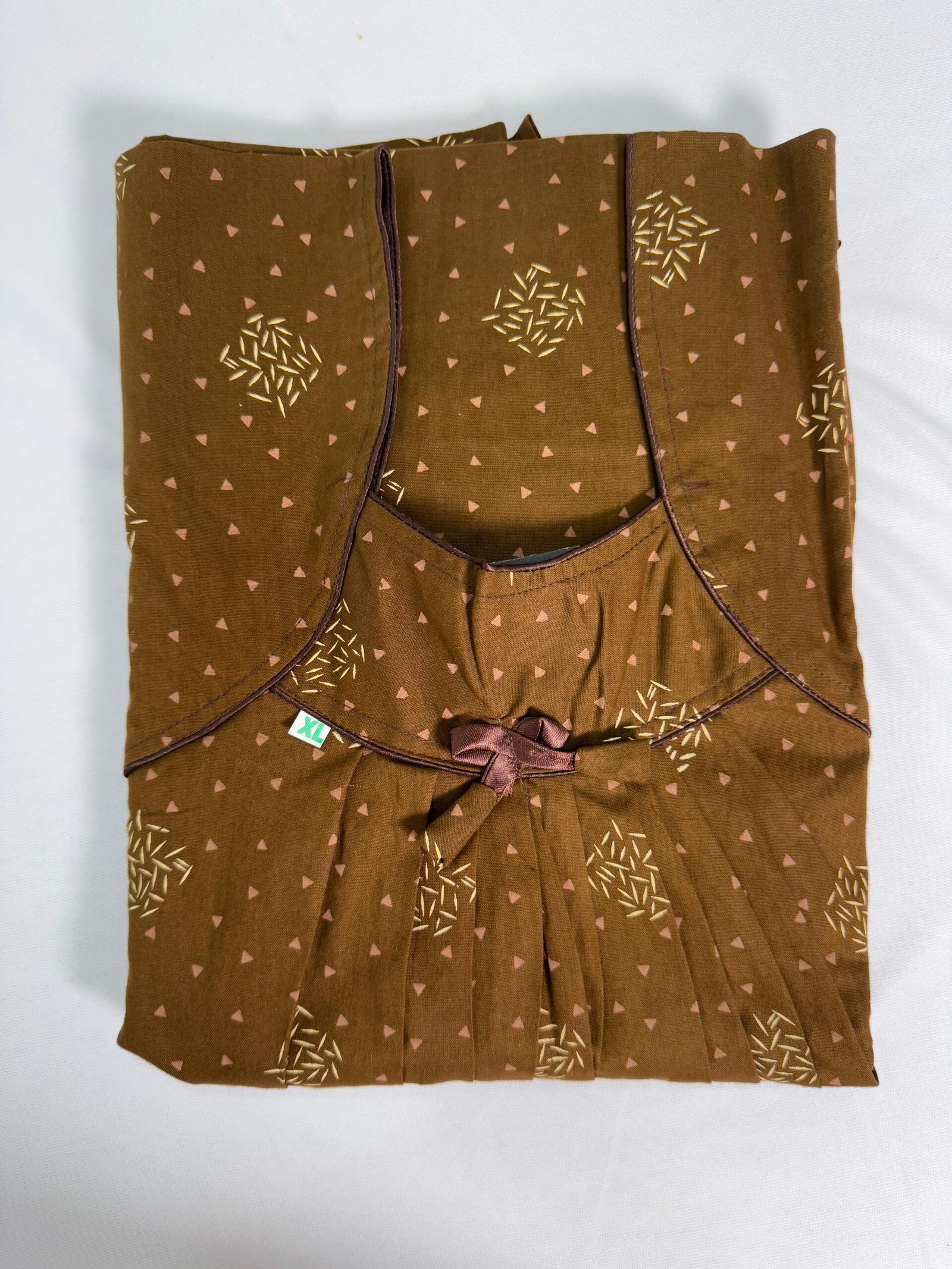 Titanic Neck Nighty_Mustard Colour (Material Cotton)