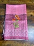 Tusser Floral Emb Sarees