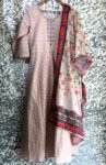 Silk Cotton Gown With Dupatta  (4)