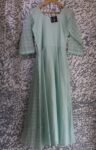 Silk Cotton Gown With Dupatta  (4)