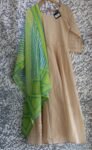 Silk Cotton Gown With Dupatta  (4)