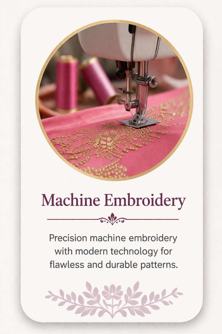 Machine embroidery
