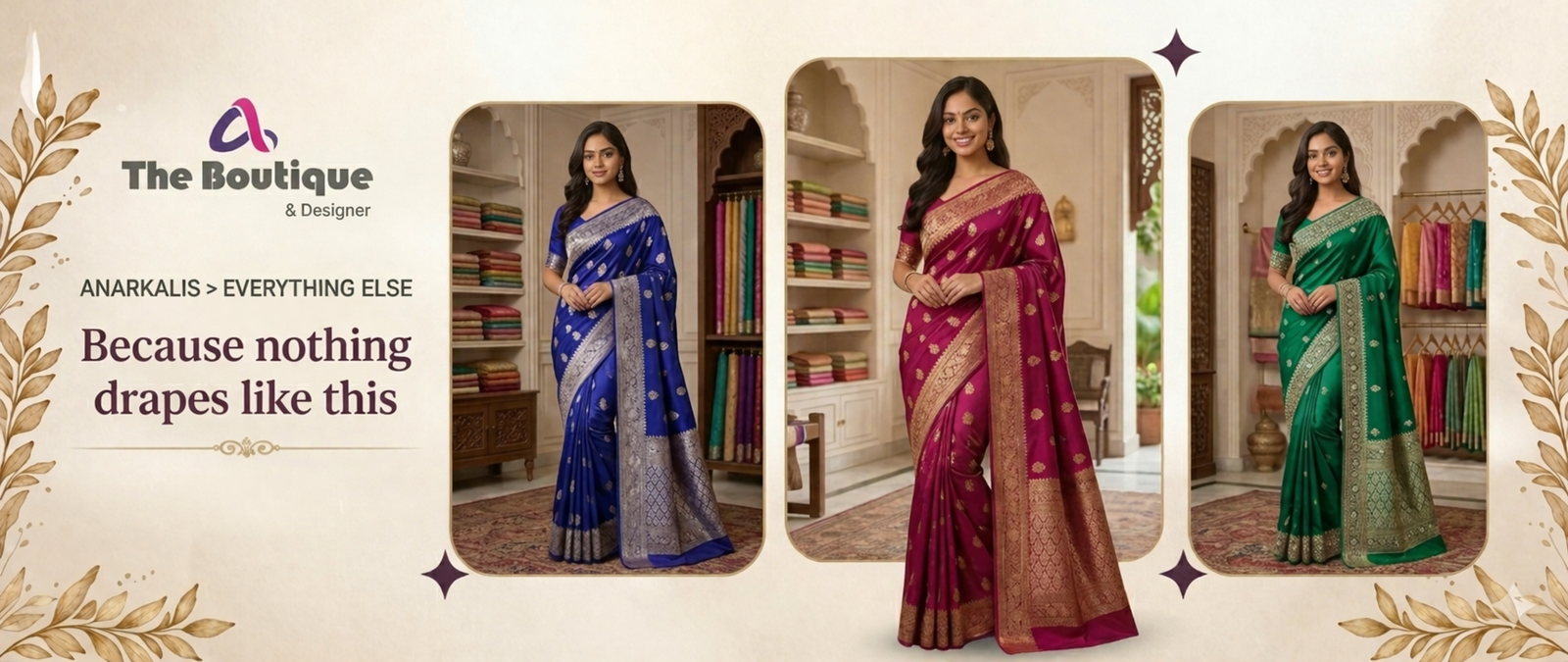 Sarees the boutique banner