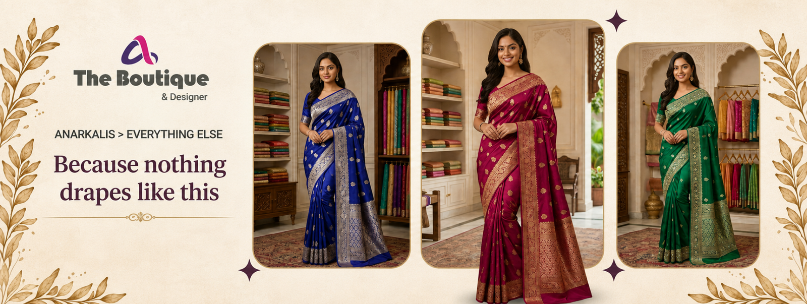 Sarees the boutique banner